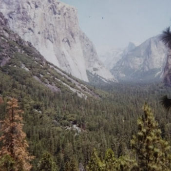 Kilátás a  Yosemite völgybe