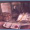 Szendy Arisztid - Öreg könyvek (45,5 x 62,5 cm.)