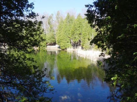 Canada, Ontario, Crawford Lake 2015. április 18.-án