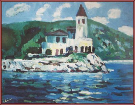Schéner Mihály - Dalmát tengerpart (60 x 80 cm.)