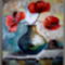  Tulpánok vázában 40x50 cm vászon olaj