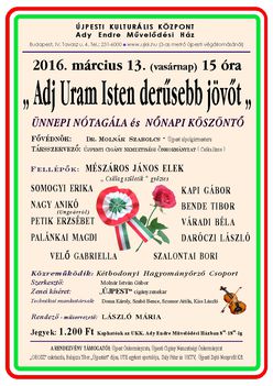 Újabb Nóta gála az Ady E Művházban - 2016.már5c 13.
