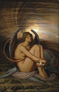 Elihu Vedder - soul in Bondage( 1891-1892)