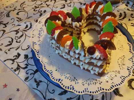 szívecske torta
