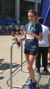 10 km 36C ( heat stroke....:)