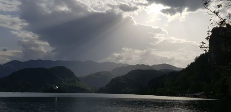 Clouds over Lake of Bled