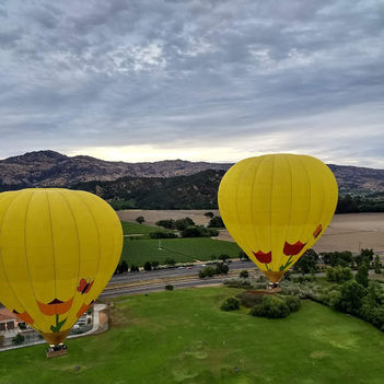 hőlégballonnal a Napa völgy felett