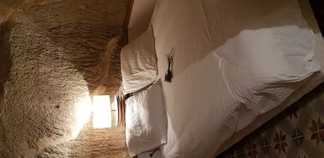 Our bedroom in a cave (Lacoste)