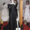Sissi, Erzsébet Királyné, 3, fekete brokát, tollas, estélyi ruha, ruhájának másolata, 
