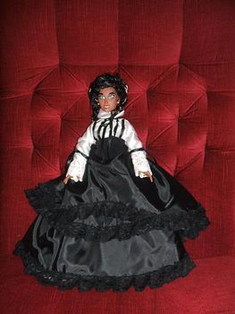 Sissi, Erzsébet Királyné, 8, svájci blúzos, baba, porcelán, 