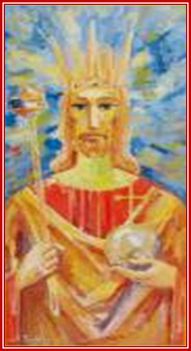 Prokop Péter - Krisztus király (93 x 46 cm.)