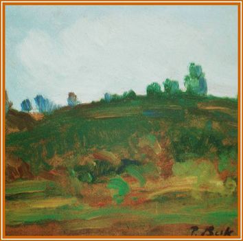 P. Bak János - Pázmándi domb (24,5 x 24 cm.)