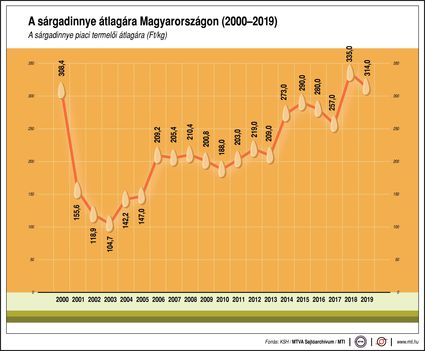 Sárgadinnye ára