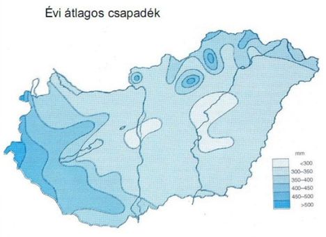 Csapadék eloszlás