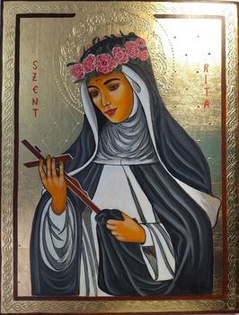 szent rita ikon 30x40 olaj
