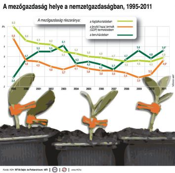 Mezőgazdaság helye,2005-