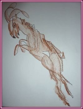 Molnár Tivadar - Hegyi kecske (33x24 cm.)