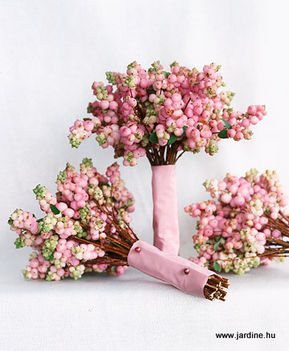 jardine rózsaszín bogyós csokor