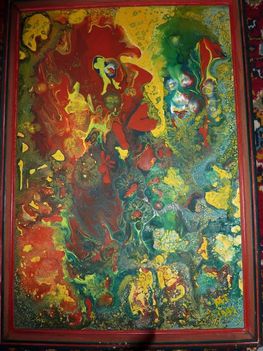 Molnár Tivadar - Vörös lovag (50x34,5 cm.)