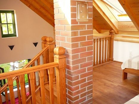 Balatoni apartmanház 1 - nyitott fa fedélszék