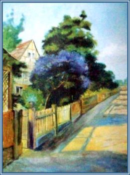 Csillag József - Akácvirágzás (68x55 cm.)