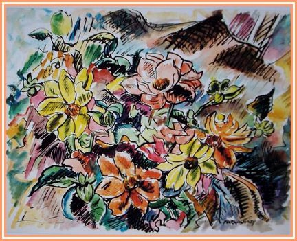 Farkasházy Miklós - Virágnyílás (35x47 cm.)
