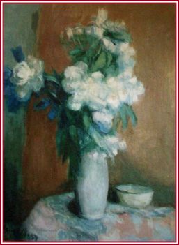 Szilvásy Margit - Virágcsendélet (60x80 cm.)