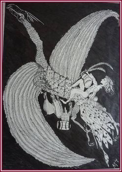 Molnár Tivadar - Népmese sas madara (33x24 cm.)