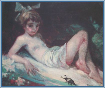Rakssányi Rezső - Erdei tisztáson (40x50 cm.)