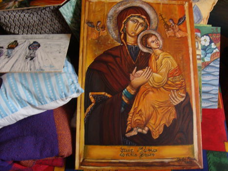 szűz Mária és a kis Jézus