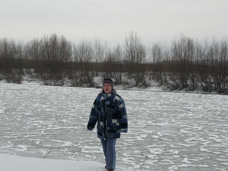 2009.január  a Tisza-parton