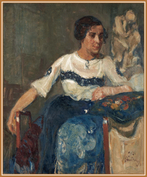Rudnay Gyula - Pásztor Jánosné portréja (120x100 cm.)