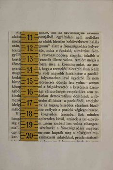 517 - Tóth Gábor - Tíz centiméteres irodalom, 1972. 22x14cm - Plexi-papír 4-06-0906