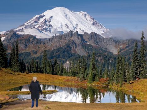 Mount Rainier From Chinook Pass, Washington-2