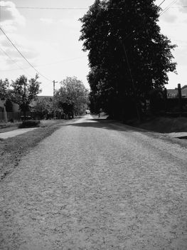 fekete fehér utca