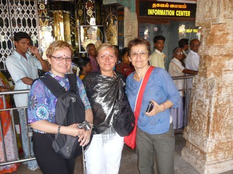 Mariann-Csilla with me to India