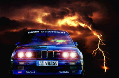 BMW E30 M3 villám