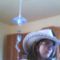 Camilla cowboy kalapban