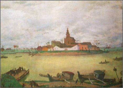 Fényes Adolf - A folyó. (73x104 cm.)