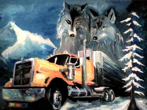 Kamion és a farkasok