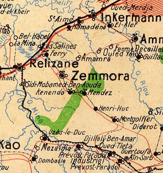 CARTE ENVIRONS ZEMMORA