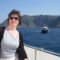 Santorini felé kis hajón