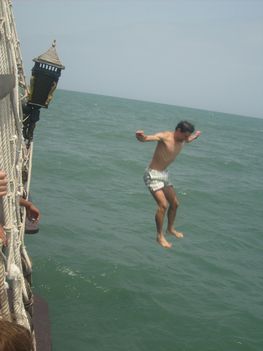 Jump in the sea