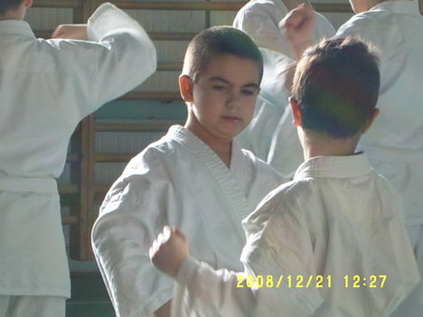 karate edzésen