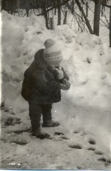 Csobot Zoltán a hóban