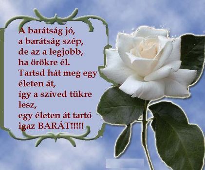 A barátság jó