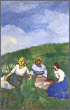 Iványi Granwald Béla - Lányok a fűben
