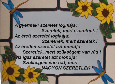 A gyermeki szeretet logikája