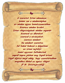 A szeretet isten adománya