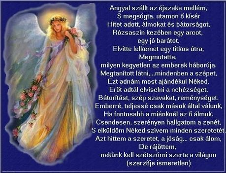 Angyal szállt az éjszaka mellém